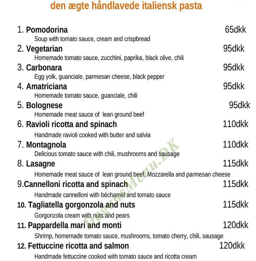 gnam gnam menu